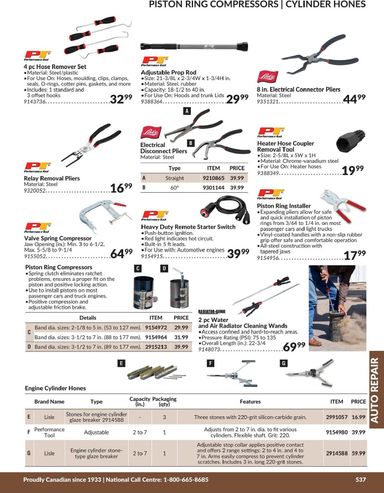 Flyer Princess Auto - Princess Auto - Auto Repair valid since 04-21 until 12-31 - page 73
