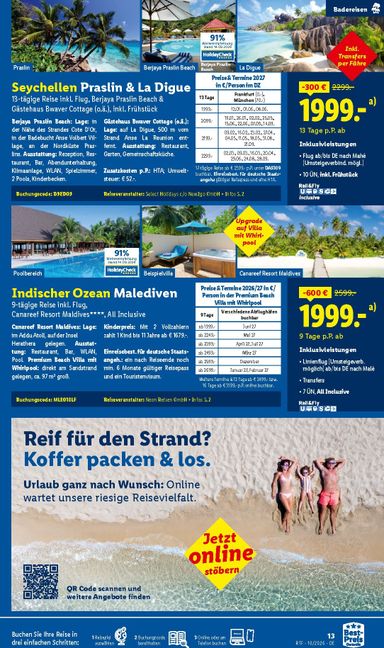 Prospekt Lidl - Lidl - Reise-Highlights gültig ab 14.10. bis 15.11. - seite 13