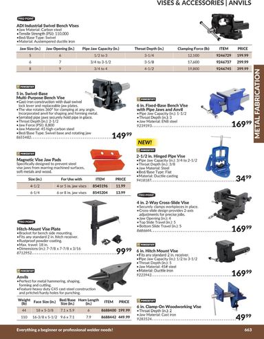 Flyer Princess Auto - Princess Auto - Metal Fabrication valid since 04-21 until 12-31 - page 54