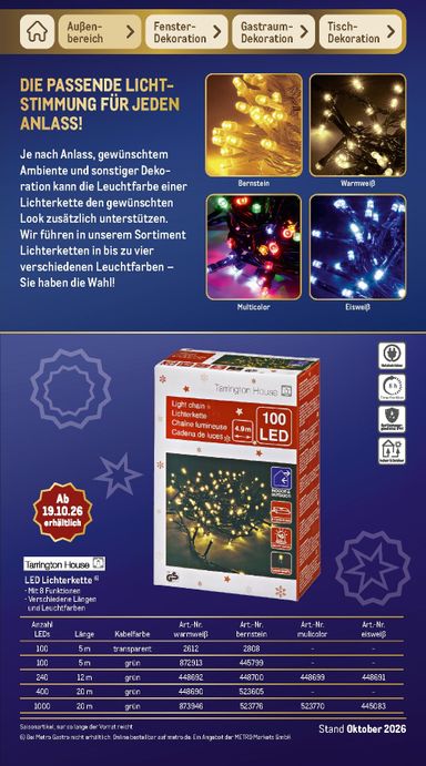 Prospekt METRO - Metro - Weihnachten gültig ab 01.10. bis 31.10. - seite 44