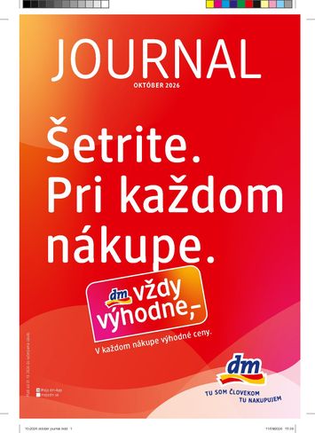 Leták dm - dm drogerie od 01.10. do 31.10. - strana 1