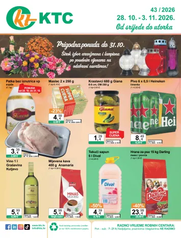 Katalog KTC - KTC vrijedi od 28.10. do 03.11. - stranica 1