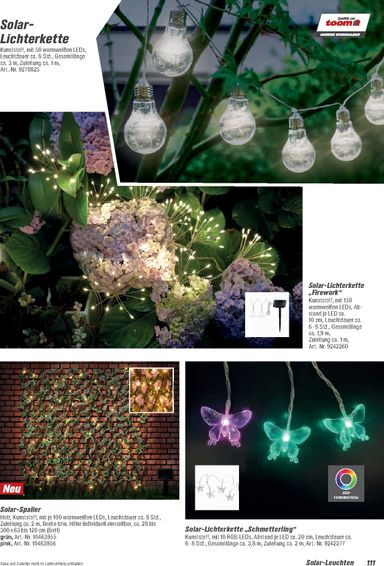 Prospekt toom - Toom - Gartenmöbel & Solar-Leuchten gültig ab 01.03. bis 31.12. - seite 111