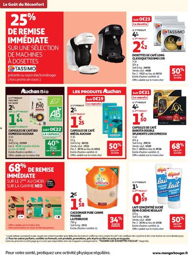 Catalogue Auchan - Auchan - Café, automne hypers valable dès le 06/10 au 18/10 - page 4