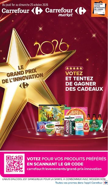 Catalogue Carrefour - Carrefour - Le Grand Prix De L'innovation 2026 valable dès le 01/10 au 25/10 - page 1