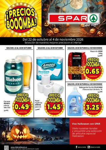 Folleto SPAR - SPAR del 22/10 al 04/11 - página 1