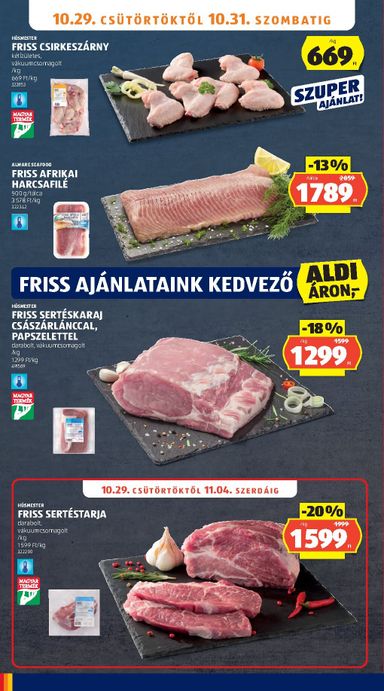 Akciós újság Aldi - Aldi érvényes 10.29.-tól 11.04.-ig - 10 oldal
