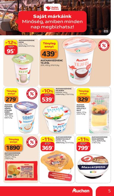 Akciós újság Auchan - Auchan Hipermarket - Sajátmárkás ajánlataink érvényes 10.15.-tól 10.28.-ig - 5 oldal