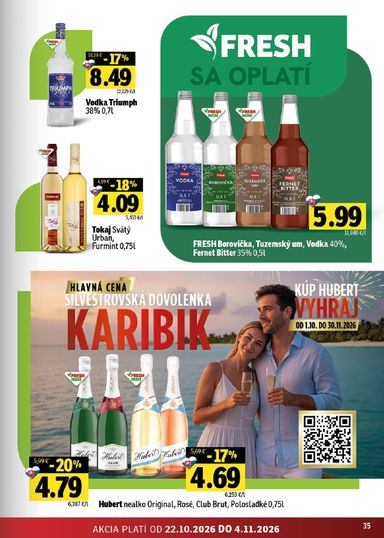 Leták FRESH - Fresh - Stredné a západné Slovensko od 22.10. do 04.11. - strana 35