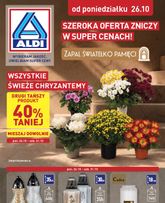 ALDI - Znicze i stroiki obowiązuje od poniedziałku 26.10.2026