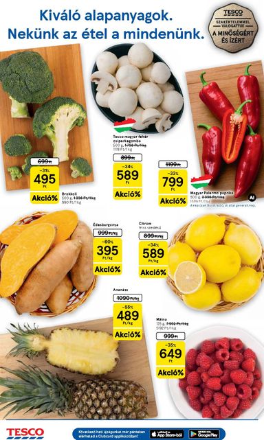 Akciós újság Tesco - Tesco érvényes 10.21.-tól 10.28.-ig - 2 oldal