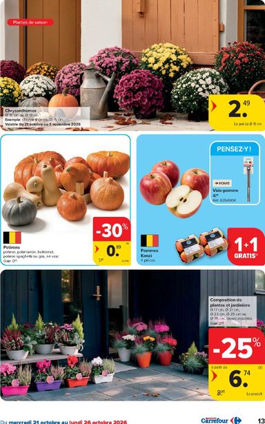 Folder Carrefour - Carrefour Hypermarchés van 21/10 tot 02/11 - side 13