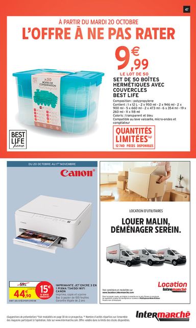 Catalogue Intermarché - Intermarché Hyper valable dès le 20/10 au 01/11 - page 47