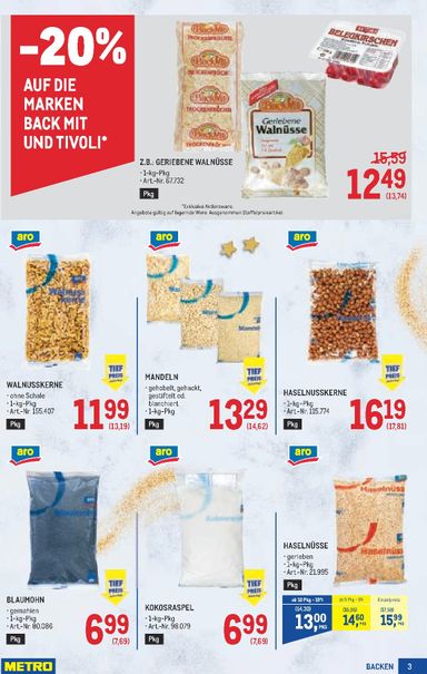 METRO-Flugblatt - Metro - Backen Spezial gültig ab 15.10. bis 25.11. - seite 3