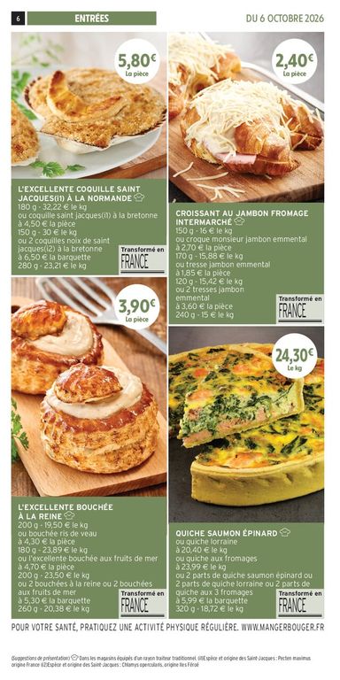 Catalogue Intermarché - Intermarché - Les Menus Traiteur valable dès le 06/10 au 28/03 - page 6