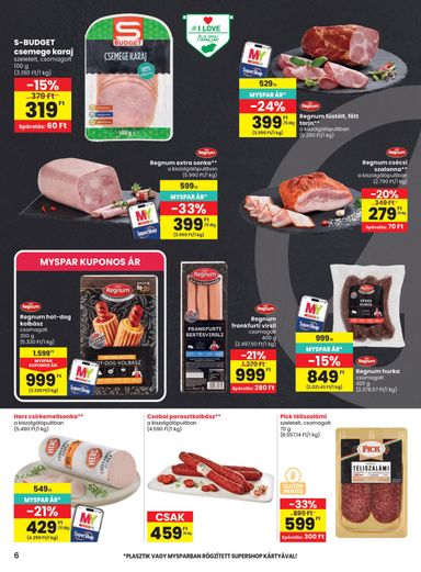 Akciós újság Spar - SPAR érvényes 10.29.-tól 11.04.-ig - 6 oldal