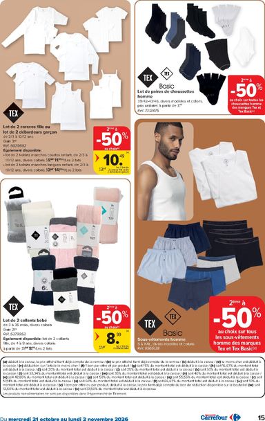 Folder Carrefour - Carrefour - Textile d'automne van 21/10 tot 02/11 - side 15