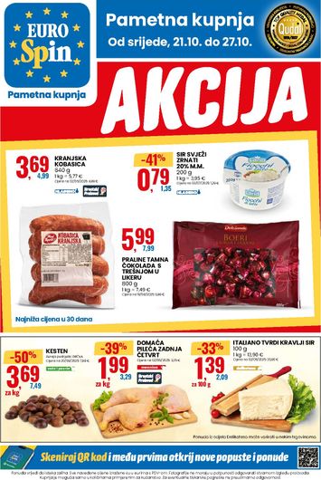 Katalog Eurospin - Eurospin vrijedi od 21.10. do 27.10. - stranica 1