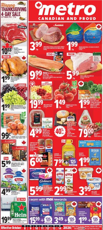 Flyer Metro - Metro - Thanksgiving Sale valid since 10-08 until 10-14 - page 1