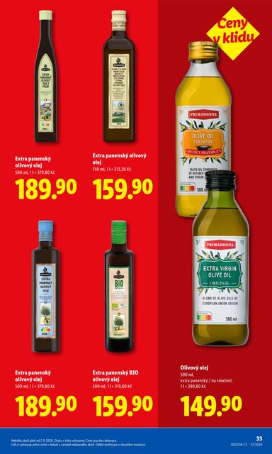 Leták Lidl - Lidl - Ceny v klidu od 07.09. do 30.11. - strana 33