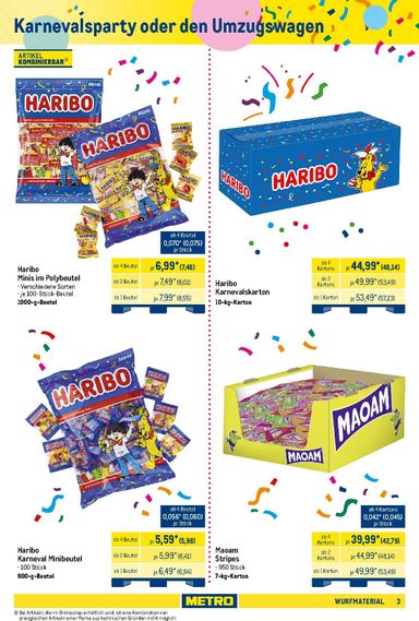 Prospekt METRO - Metro - Wurfmaterial Karneval gültig ab 01.10. bis 31.10. - seite 3