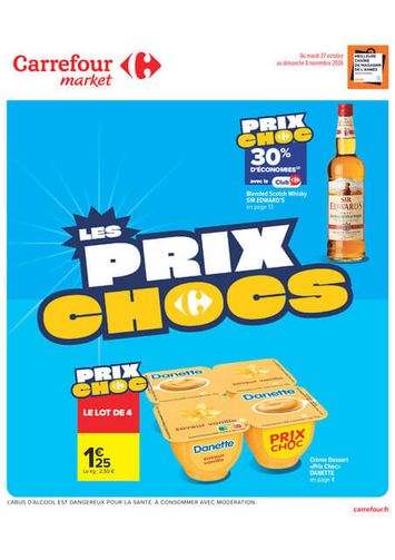 Catalogue Carrefour Market - Carrefour Market - Les Prix Chocs valable dès le 27/10 au 08/11 - page 1
