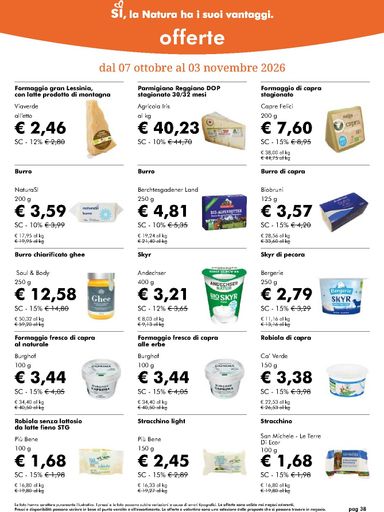 Volantino NaturaSì - NaturaSì valido dal 07/10 al 03/11 - pagina 38