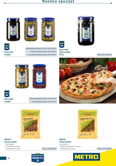 Katalog Metro - Metro - Poslovna rješenja - Pizzeria vrijedi od 06.07. do 31.12. - stranica 31