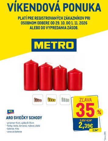 Leták METRO - Metro - Víkendová ponuka od 29.10. do 01.11. - strana 1