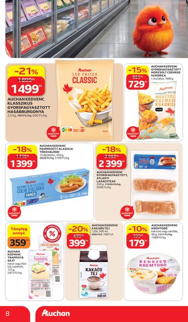 Akciós újság Auchan - Auchan Hipermarket - Sajátmárkás ajánlataink érvényes 10.15.-tól 10.28.-ig - 8 oldal