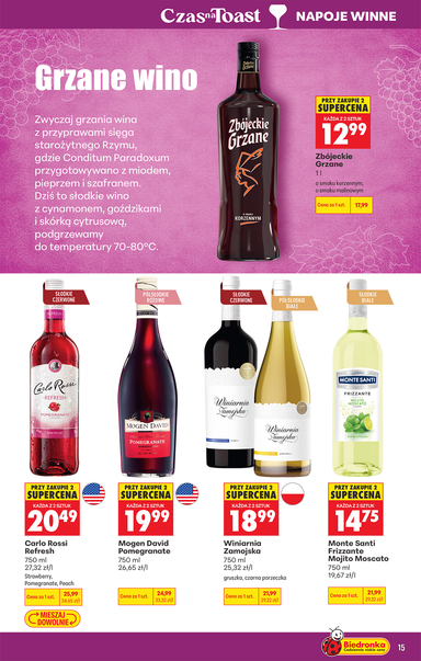 Leták Biedronka Poľsko - Biedronka Poľsko - Alkohol od 19.10. do 31.10. - strana 15