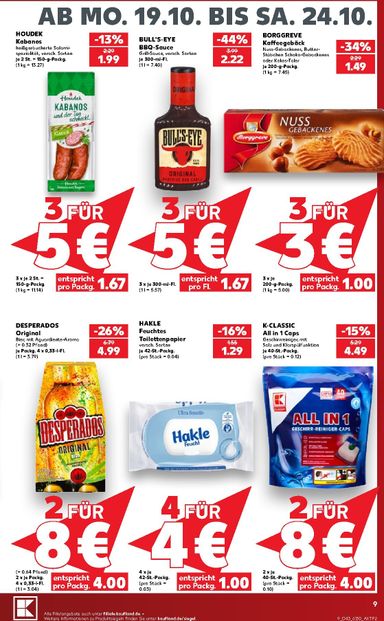 Leták Kaufland Německo - Kaufland Německo od 19.10. do 24.10. - strana 9