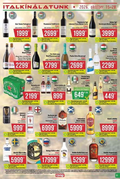 Akciós újság Coop - Coop - Abc-Szuper érvényes 10.22.-tól 10.28.-ig - 11 oldal