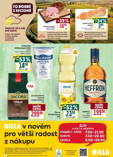 Leták Billa - Billa - Speciál: Zlín od 29.10. do 03.11. - strana 2