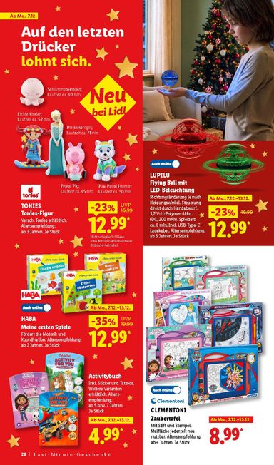 Prospekt Lidl - Lidl - Entdecke zahlreiche Geschenkideen gültig ab 19.10. bis 24.12. - seite 28