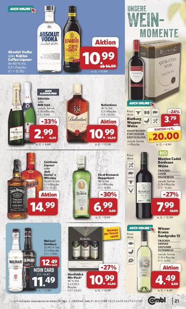Prospekt Combi - Combi gültig ab 26.10. bis 30.10. - seite 21