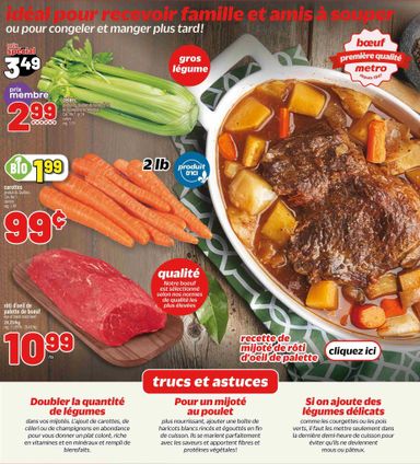 Flyer Metro - Metro - Cahier Mijotés (QC) valid since 10-29 until 11-04 - page 5