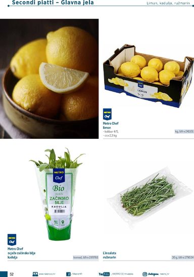 Katalog Metro - Metro - Poslovna rješenja - Trattoria vrijedi od 04.03. do 31.12. - stranica 52