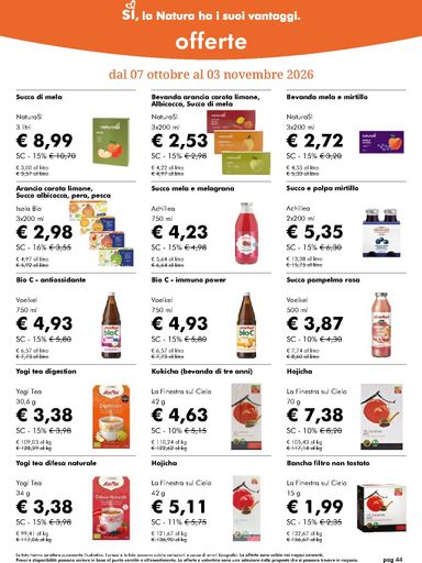 Volantino NaturaSì - NaturaSì valido dal 07/10 al 03/11 - pagina 44