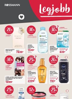Rossmann akciós újság, érvényes hétfőtől 10.19.