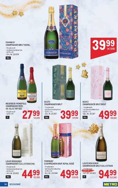 METRO-Flugblatt - Metro - Weihnachtsdeko gültig ab 15.10. bis 24.12. - seite 34