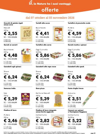 Volantino NaturaSì - NaturaSì valido dal 07/10 al 03/11 - pagina 32