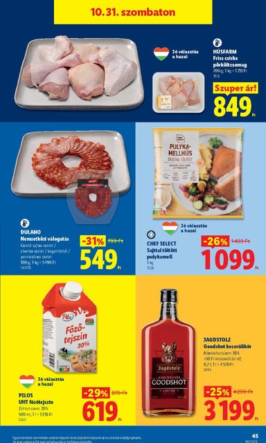 Akciós újság Lidl - Lidl érvényes 10.29.-tól 11.04.-ig - 45 oldal
