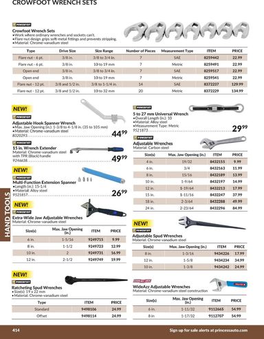 Flyer Princess Auto - Princess Auto - Hand Tools valid since 04-21 until 12-31 - page 22