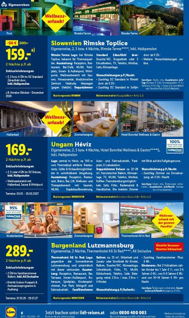 Lidl-Flugblatt - Lidl - Oktober Reise-Highlights gültig ab 30.09. bis 31.10. - seite 6