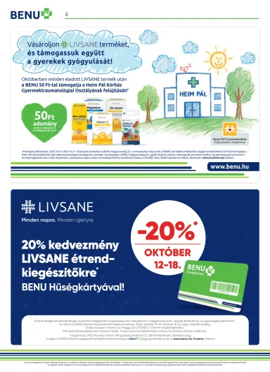 Akciós újság Benu - Benu érvényes 10.01.-tól 10.31.-ig - 4 oldal