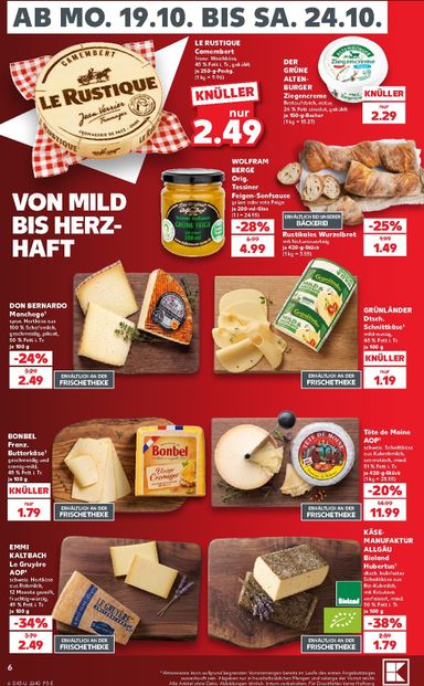 Leták Kaufland Německo - Kaufland Německo - Herbst auf dem Tisch od 19.10. do 24.10. - strana 6
