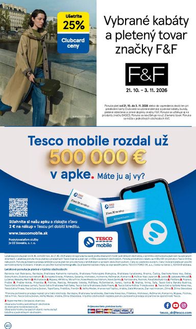 Leták Tesco - Tesco od 21.10. do 27.10. - strana 40