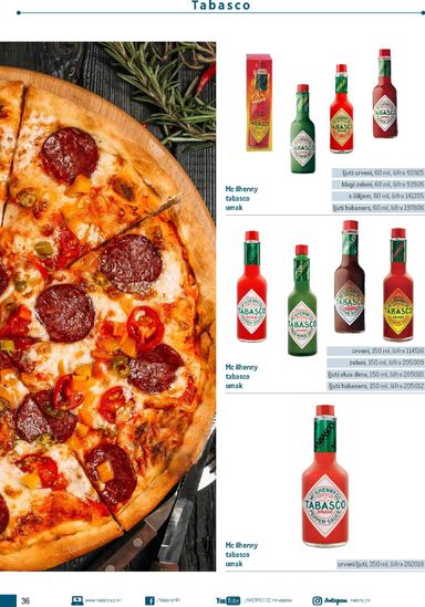 Katalog Metro - Metro - Poslovna rješenja - Pizzeria vrijedi od 06.07. do 31.12. - stranica 36