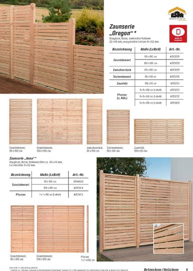 Prospekt toom - Toom - Zäune & Sichtschutz gültig ab 01.03. bis 31.12. - seite 5